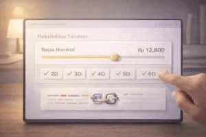 Ilustrasi bo togel bebas line dengan pengaturan batas taruhan yang fleksibel