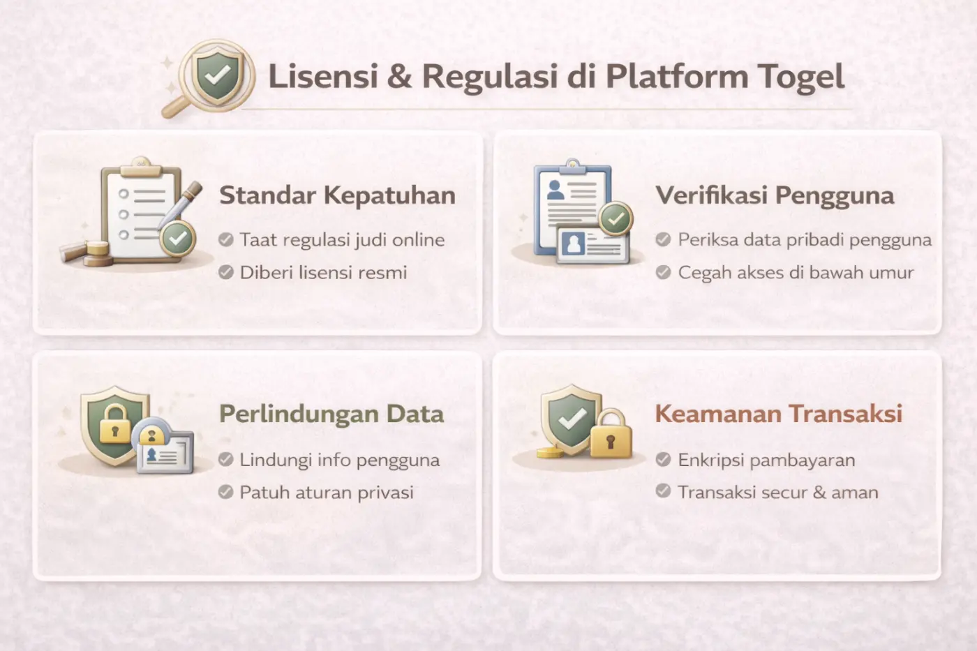 Ilustrasi lisensi dan regulasi layanan BO Togel dengan fokus pada kepatuhan dan transparansi